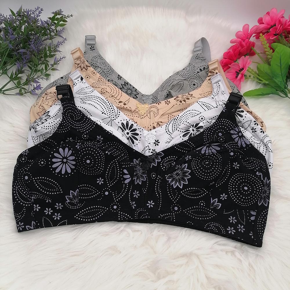 Wirefree Bra Comfort - Damen-BH mit großen Körbchen, kabellos, Baumwolle,
