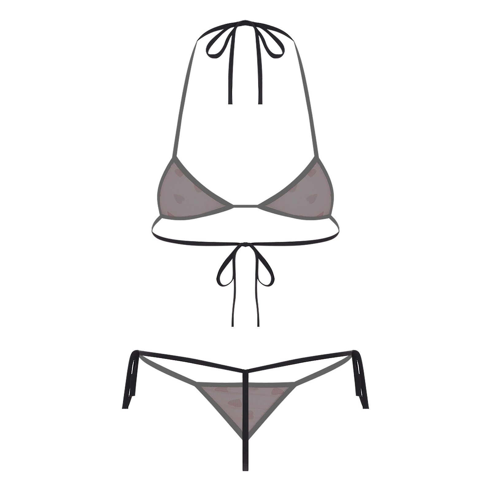 Damen Micro Mini Bikini Dessou – Sheer Mesh Bra Bewertung und Preis